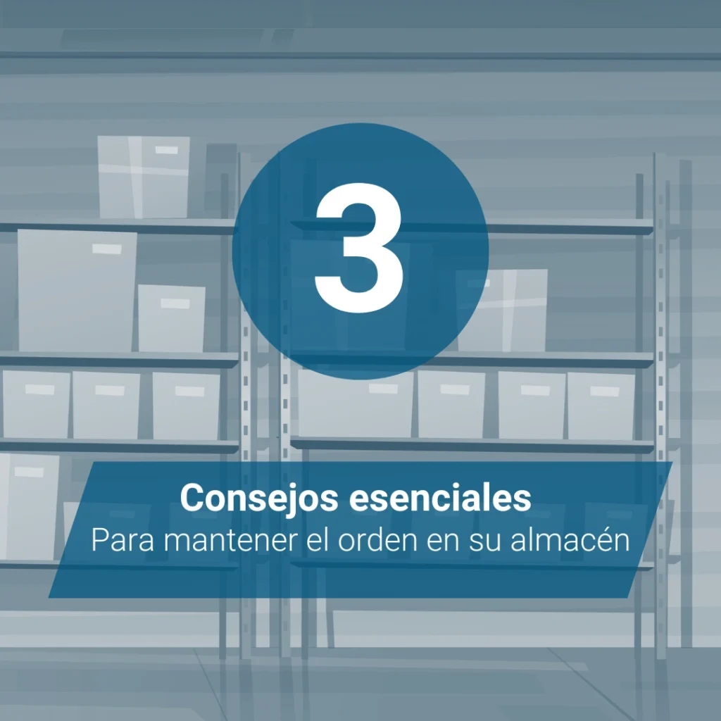 3 consejos esenciales para mantener el orden en tu almacén